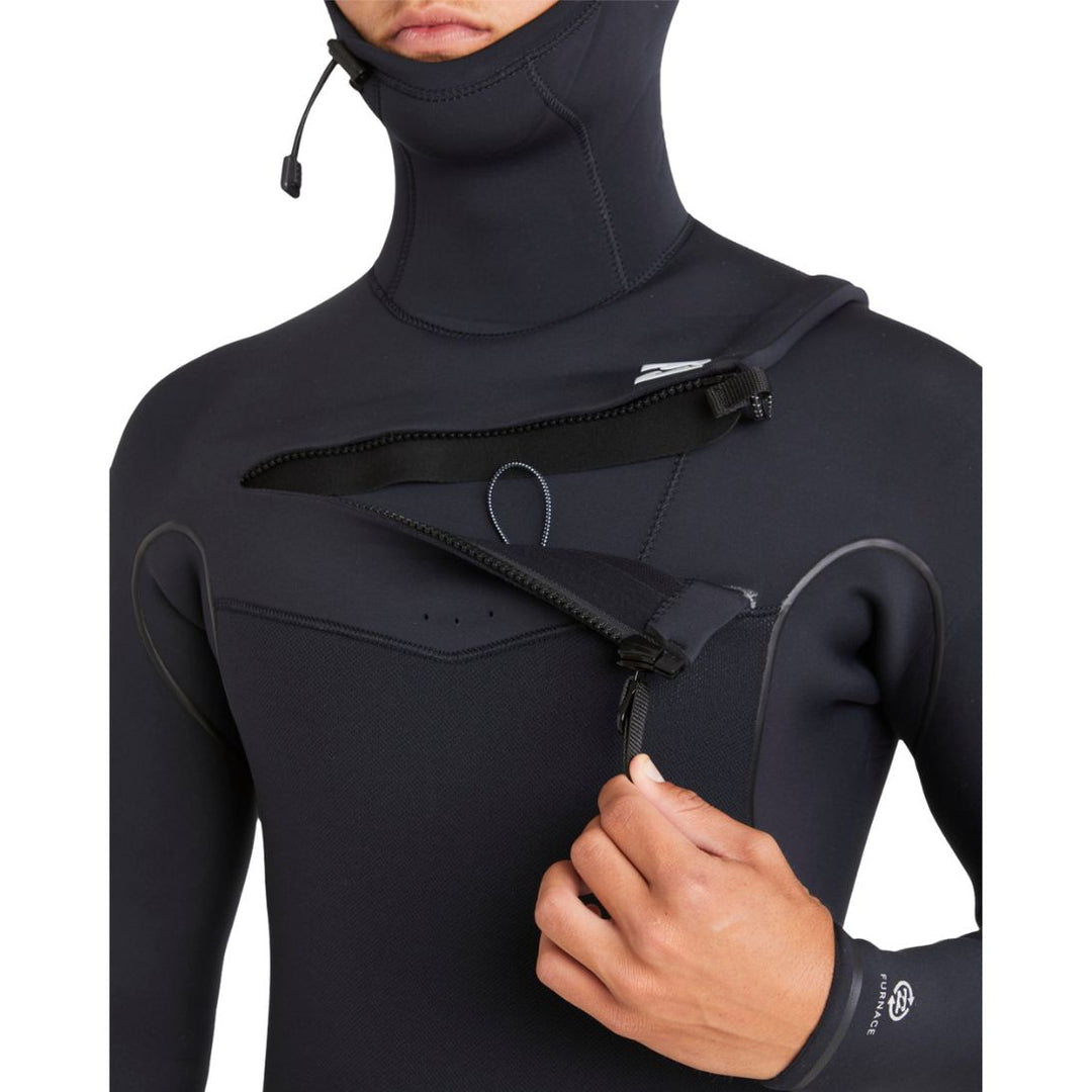 Billabong Mens Furnace Natural 5/4mm Hooded Wetsuit