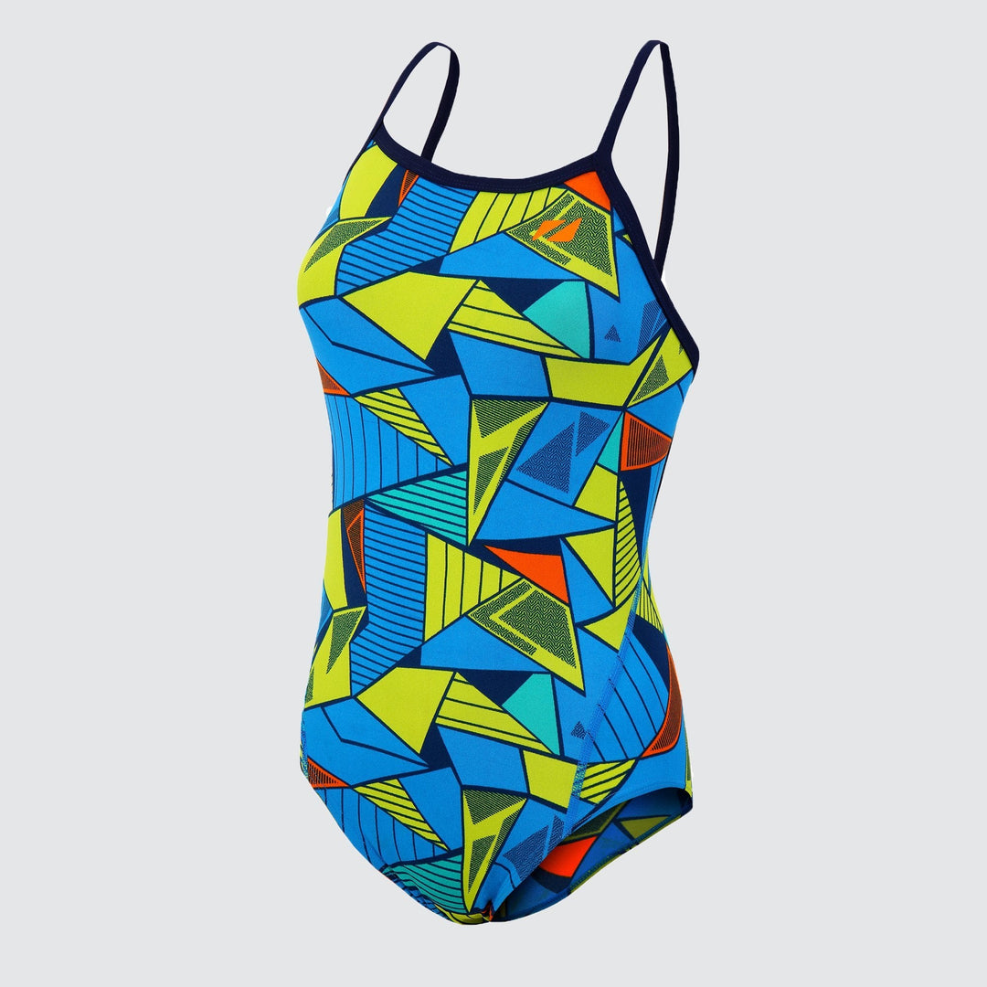 Zone3 Strap Back Girls Swim Suit
