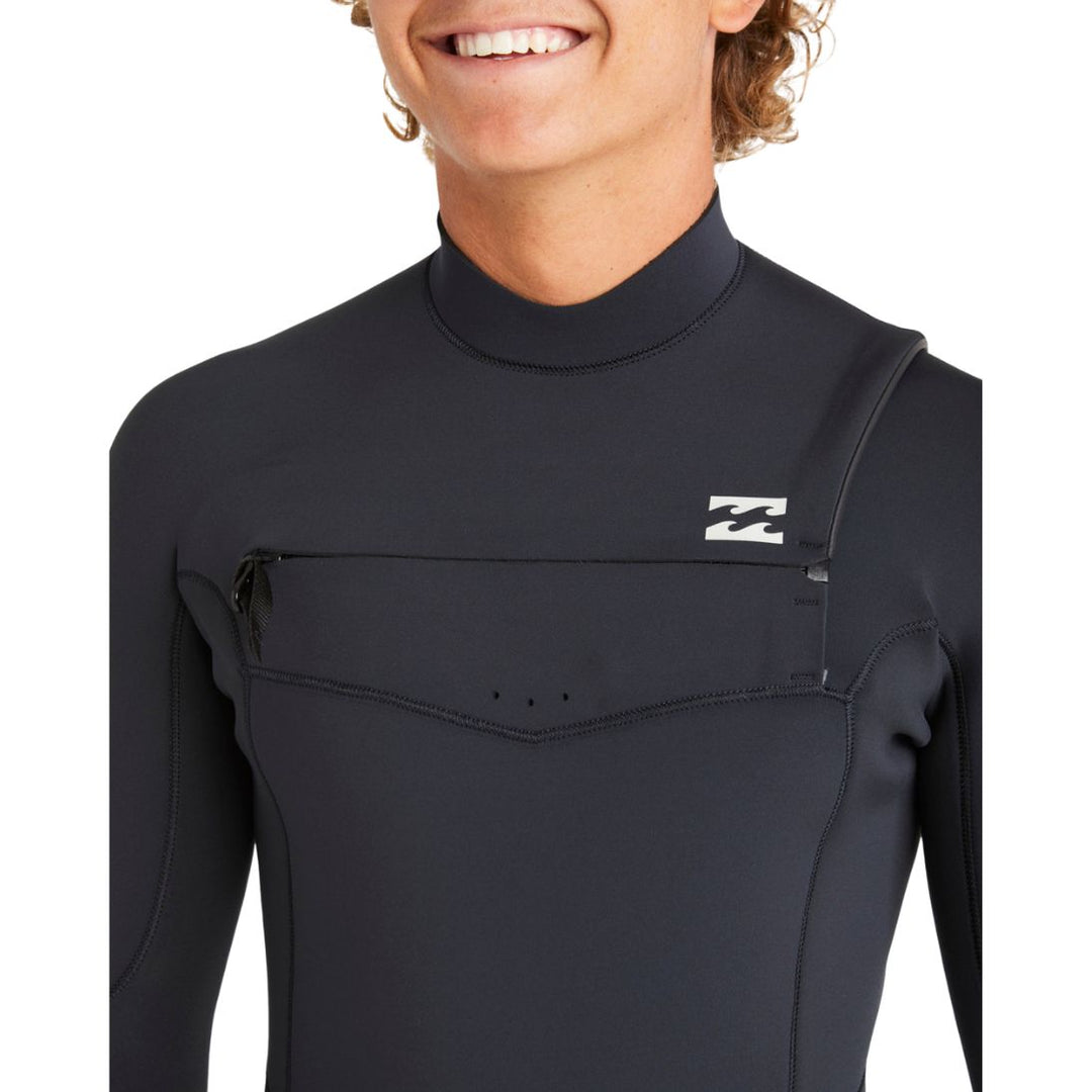 Billabong Mens Absolute Natural 3/2mm Chest Zip Neoprene Free Wetsuit