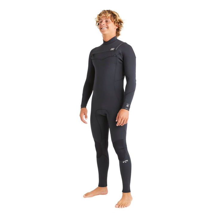 Billabong Mens Absolute Natural 3/2mm Chest Zip Neoprene Free Wetsuit