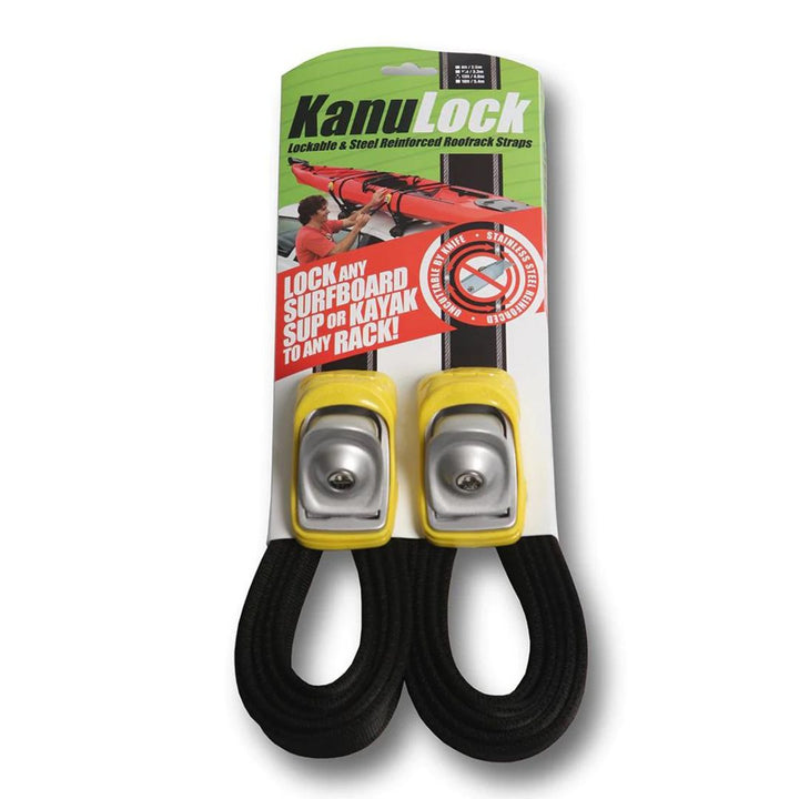 Studio photo of Kanulock Lockable Tie Down Roof Rack Straps