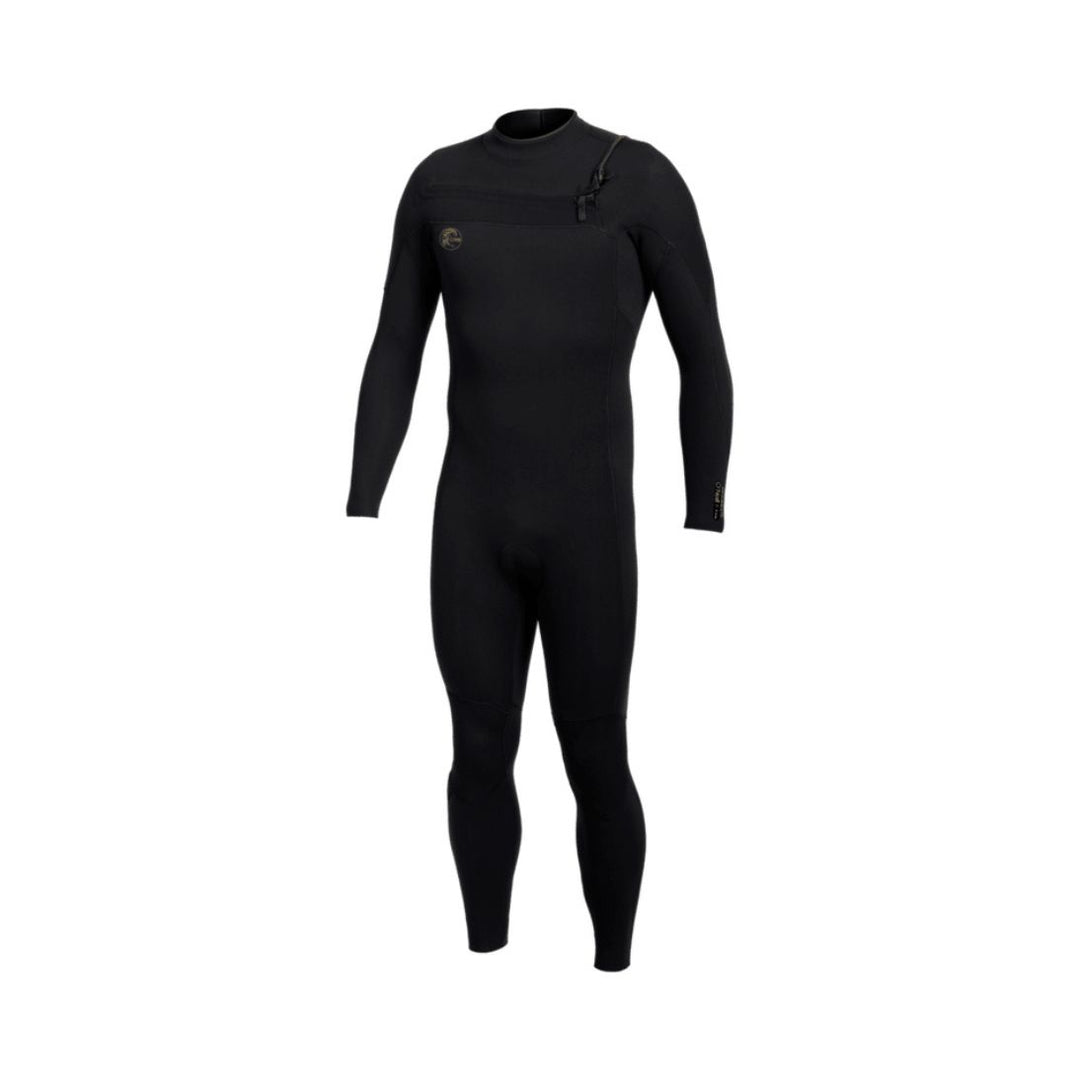 Black wetsuit on a white background