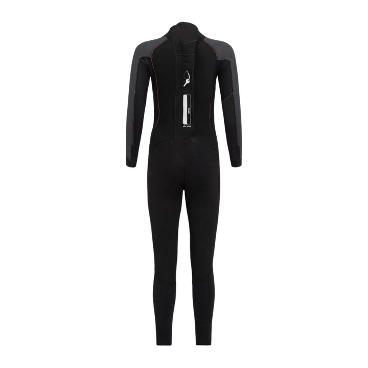 Orca Vitalis Squad Hi Viz Openwater Swimming Kids Wetsuit. Inside out, back view. 