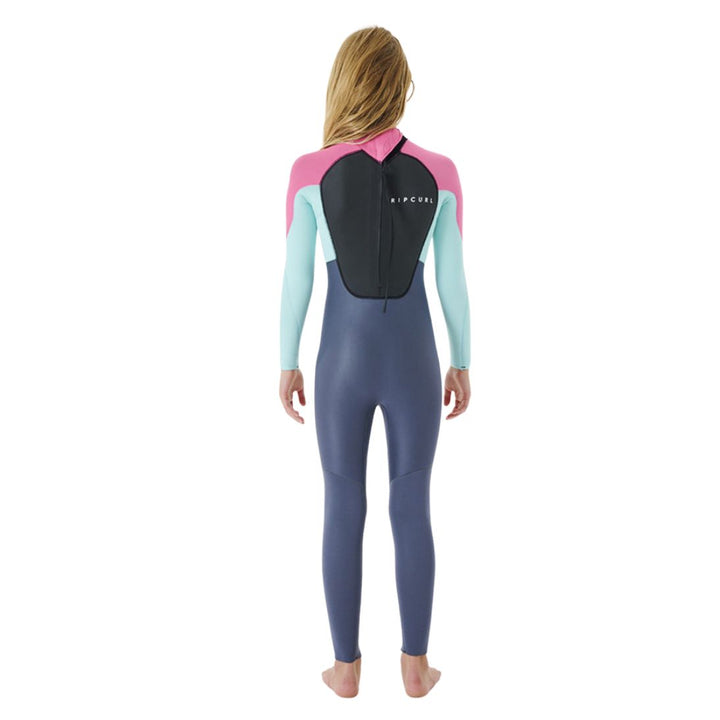 Studio Photo of Rip Curl Girls Omega 5/3 Backzip Kids Wetsuit Pink