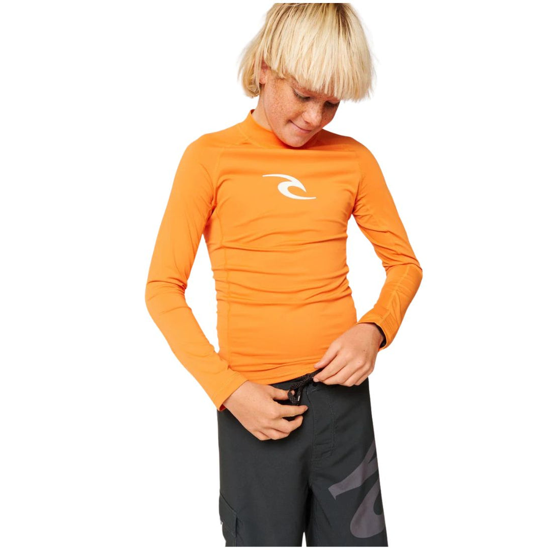 Rip Curl Waves Long Sleeve Kids Rash Vest