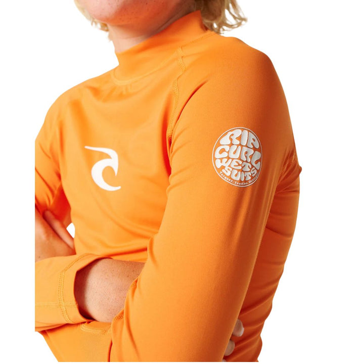Rip Curl Waves Long Sleeve Kids Rash Vest