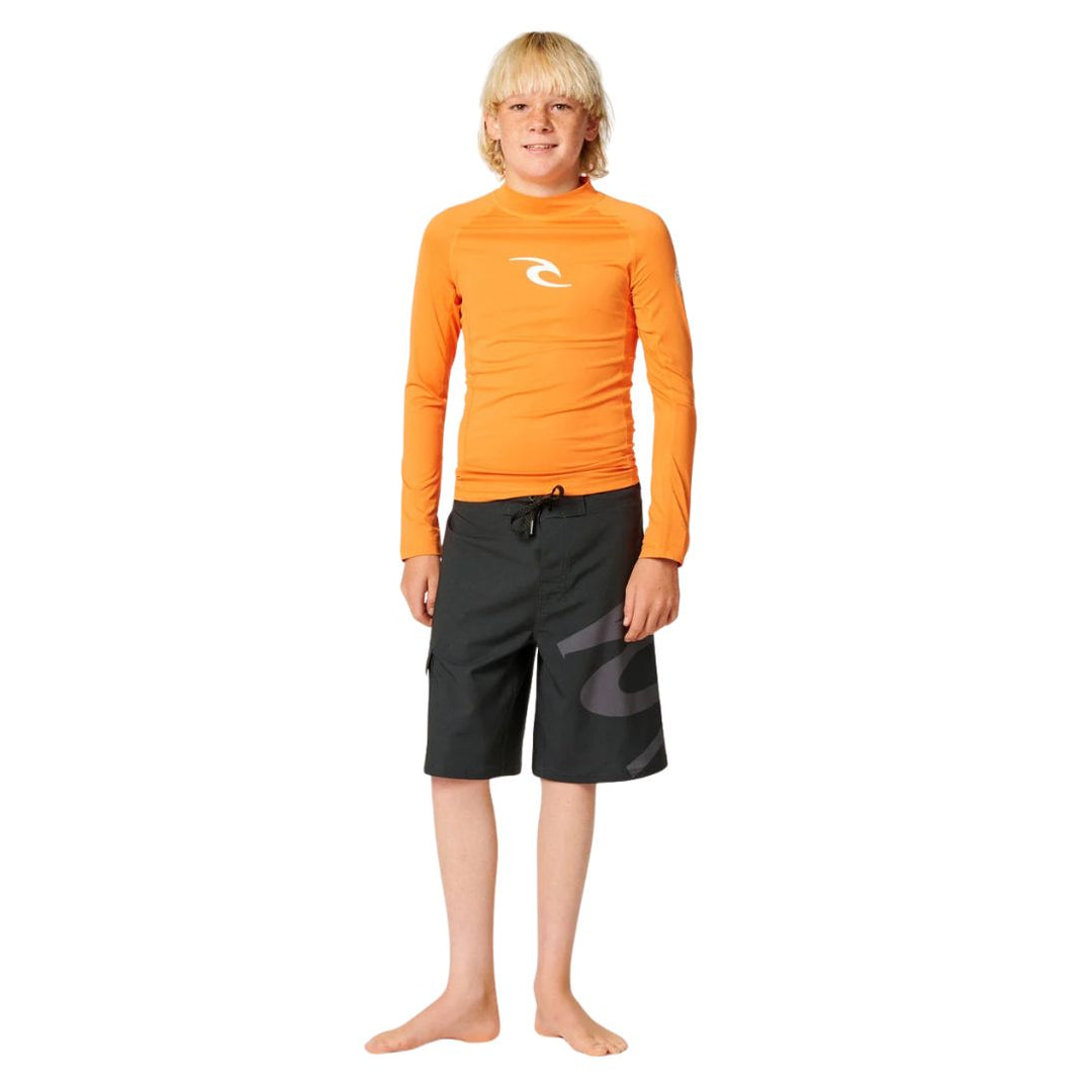 Rip Curl Waves Long Sleeve Kids Rash Vest