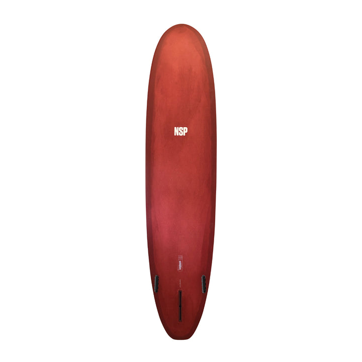 NSP Protech Longboard Surfboard 9ft Rot getönt