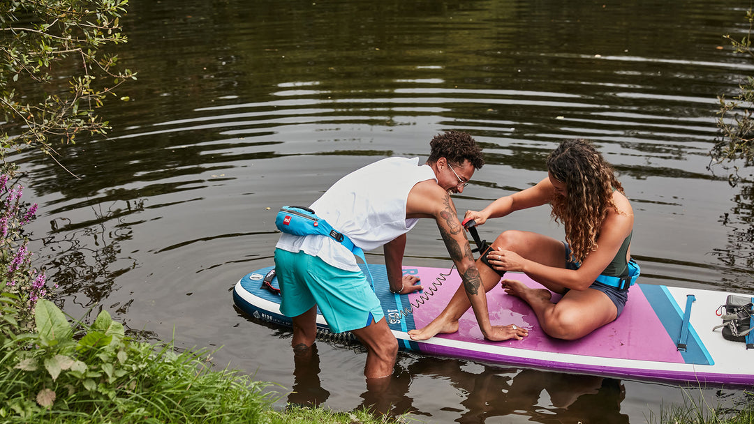 Red Paddle 10ft 6in Ride Hybrid Tough Inflatable Paddle Board Package