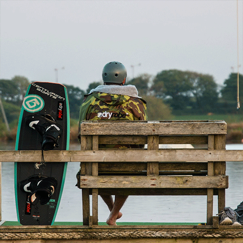 Dryrobe Advance Changing Robe Long Sleeved - Camo/Grey - Surfdock Watersports Specialists, Grand Canal Dock, Dublin, Ireland