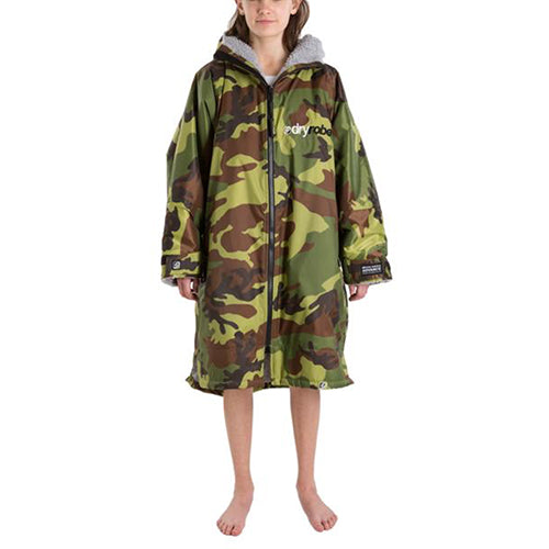 Dryrobe Advance Changing Robe Long Sleeved - Camo/Grey - Surfdock Watersports Specialists, Grand Canal Dock, Dublin, Ireland