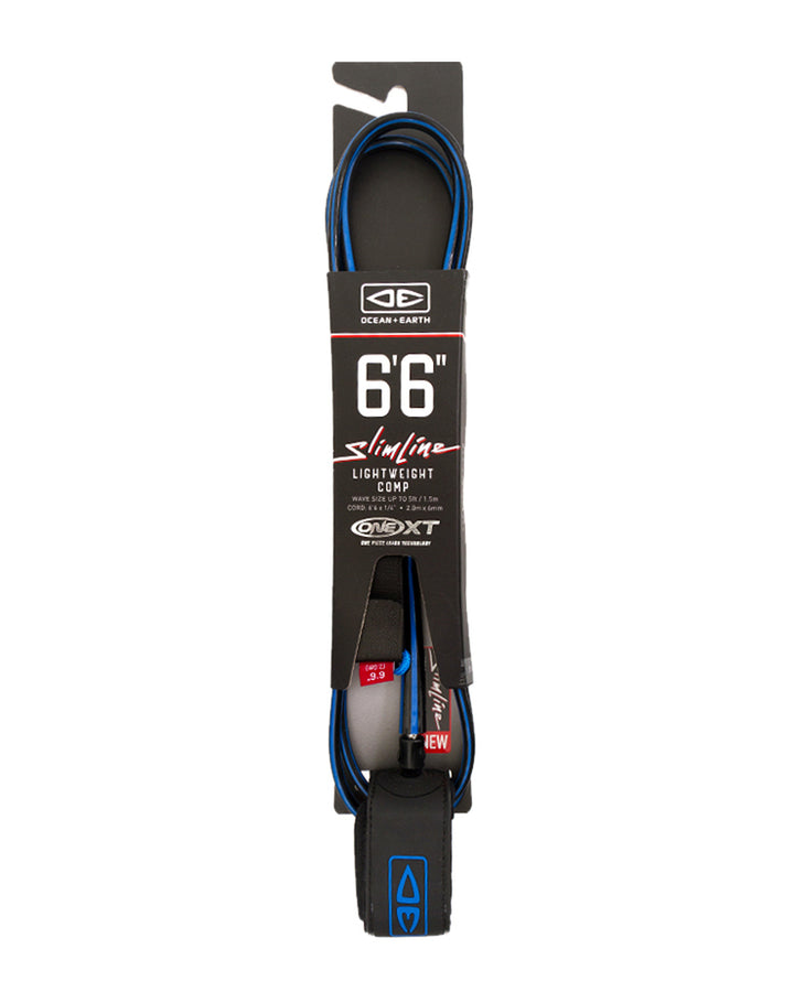 Ocean + Earth Slimline Lightweight Comp One-XT Surfboard Leash - 6ft 6in