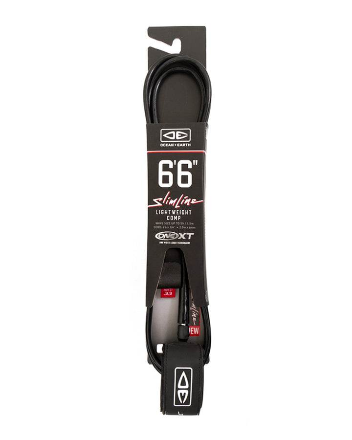 Ocean + Earth Slimline Lightweight Comp One-XT Surfboard Leash - 6ft 6in